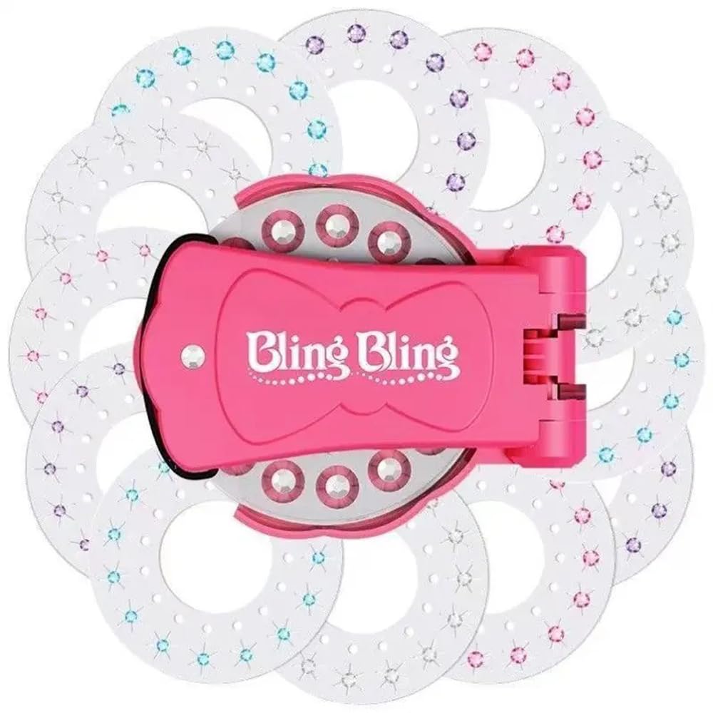 Glitter Diamond Styling Tools Hair Gemstone Styling Set