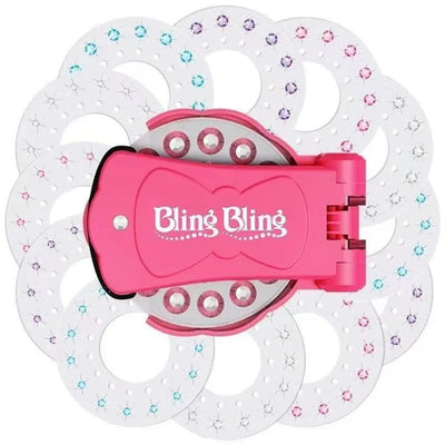 Glitter Diamond Styling Tools Hair Gemstone Styling Set