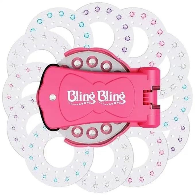 Glitter Diamond Styling Tools Hair Gemstone Styling Set 