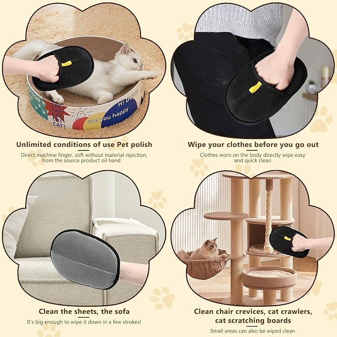 Pet Hair Remover Electrostatic Gloves